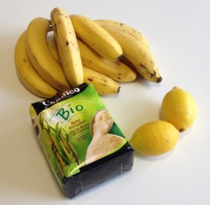 des ingrédients simples pour la confiture de bananes